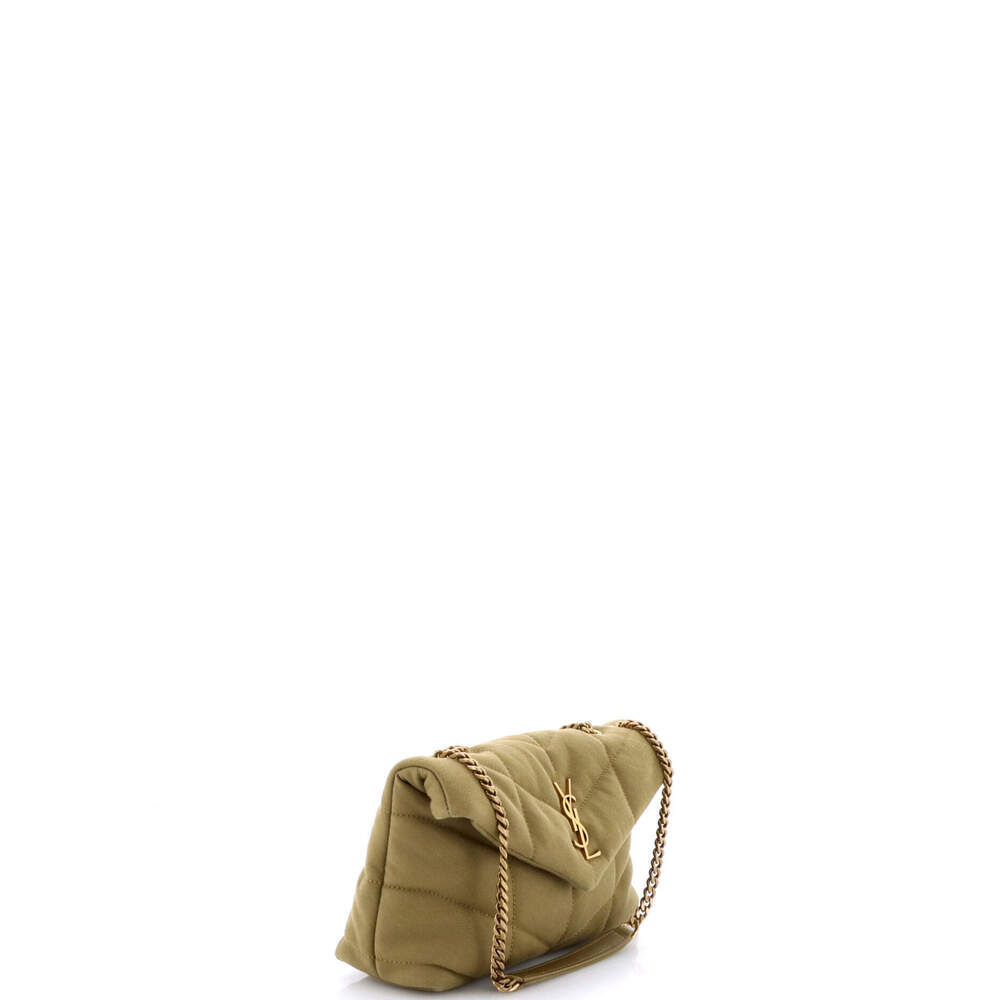 Saint Laurent Mini Loulou Puffer Shoulder Bag Quilted Canvas - Picture 2 of 5